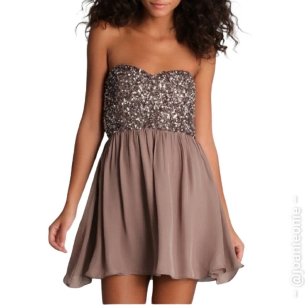 NWT Parker Silk Sequin Top Mini Dress size S